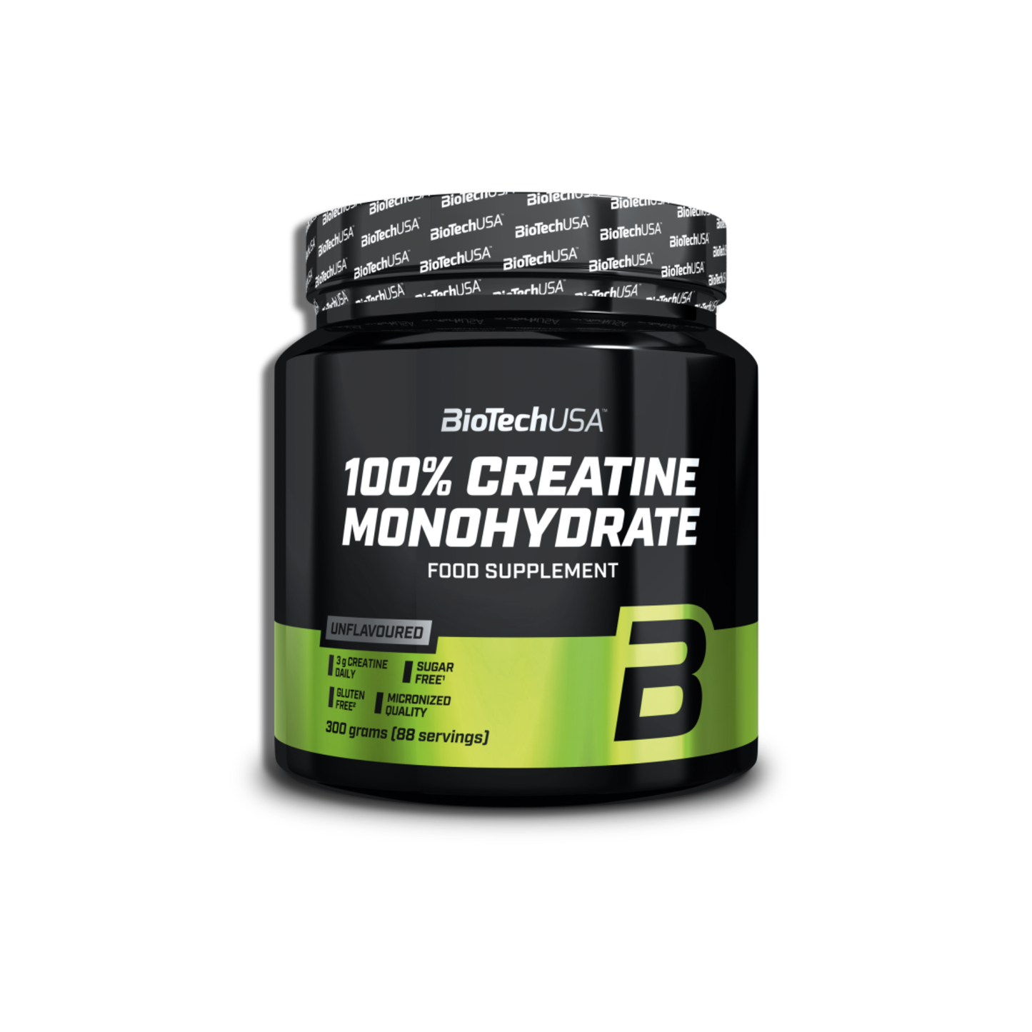 BioTechUSA 100% Creatine Monohydrate - Geschmacksneutral 300g | Ausdauer & Kraft