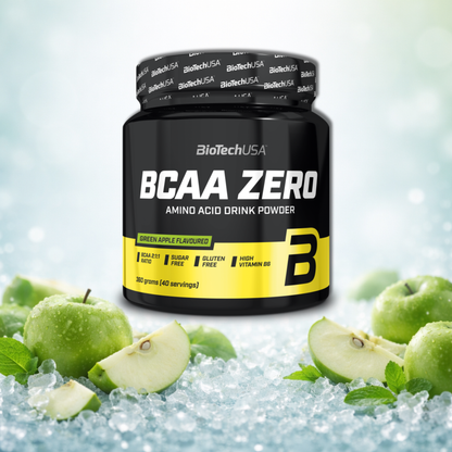 BioTechUSA BCAA ZERO Aminosäuren Pulver | Zuckerfrei, Glutenfrei & Laktosefrei