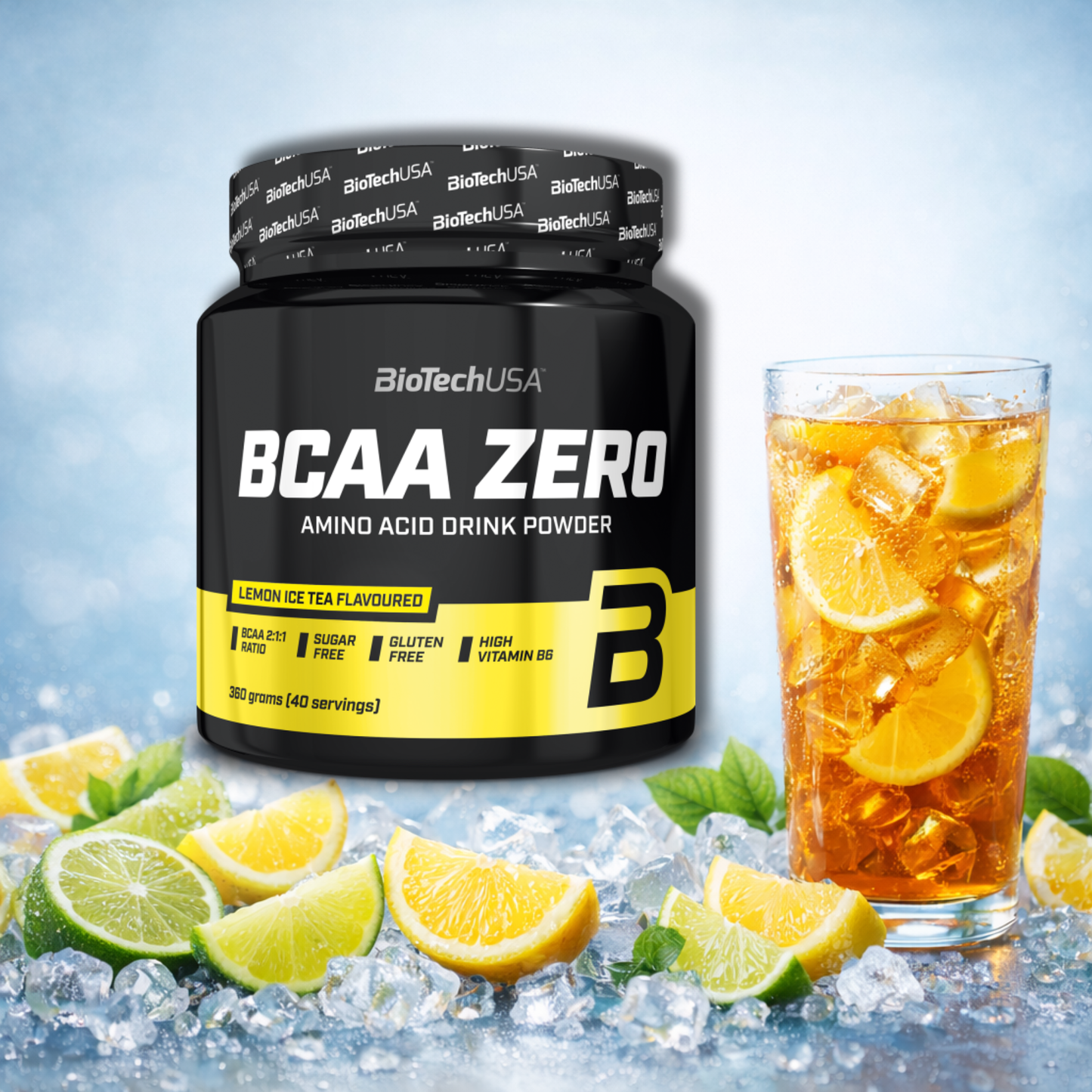 BioTechUSA BCAA ZERO Aminosäuren Pulver | Zuckerfrei, Glutenfrei & Laktosefrei