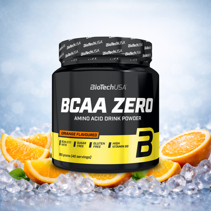 BioTechUSA BCAA ZERO Aminosäuren Pulver | Zuckerfrei, Glutenfrei & Laktosefrei