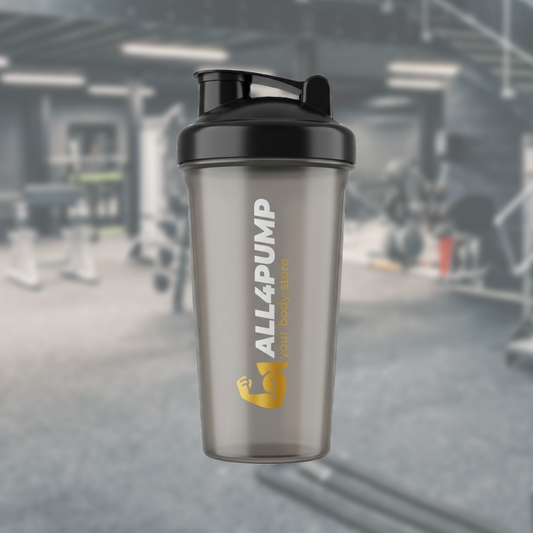 ALL4PUMP Shaker - 600ml | Transparent Black | Schadstofffrei | Sport & Fitness