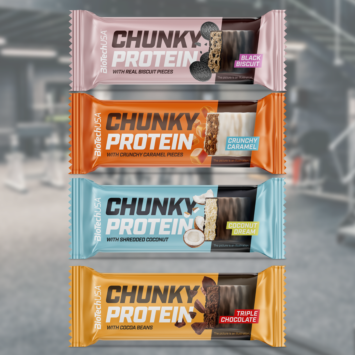 BioTechUSA Chunky Protein Bar 50g – High Protein, glutenfrei