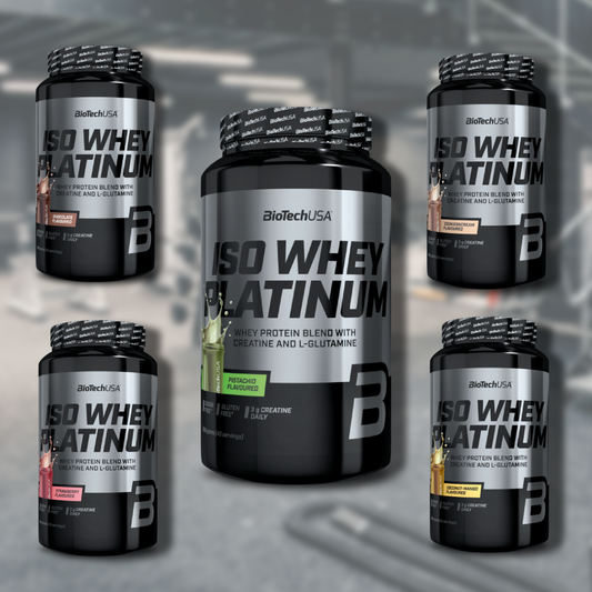BioTechUSA Iso Whey Platinum 908g  - Proteinpulver mit Kreatin und Aminosäuren