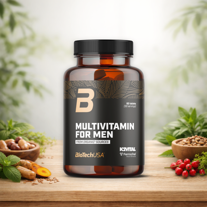 BioTechUSA Multivitamin für Männer - organisch, 60 Tabletten | Immunsystem & Energie