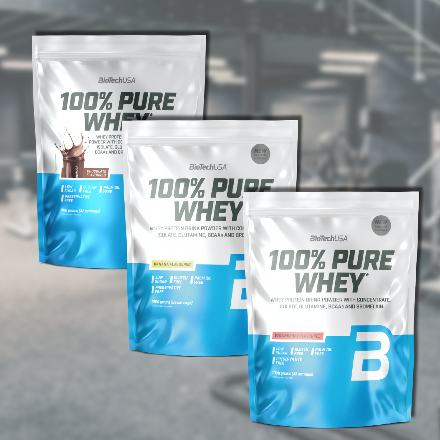 BioTechUSA 100% Pure Whey - Proteinpulver mit Aminosäuren